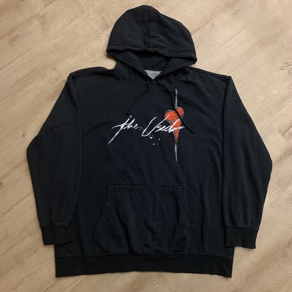 The Used In Love And Death Emo Band Hoodie Men's 2XL XXL Black 20th Anniversary